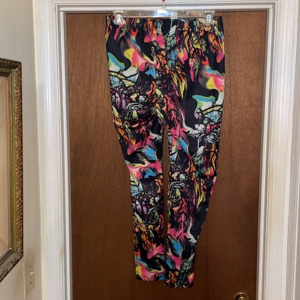 Torrid colorful leggings size 1 - Picture 2 of 3